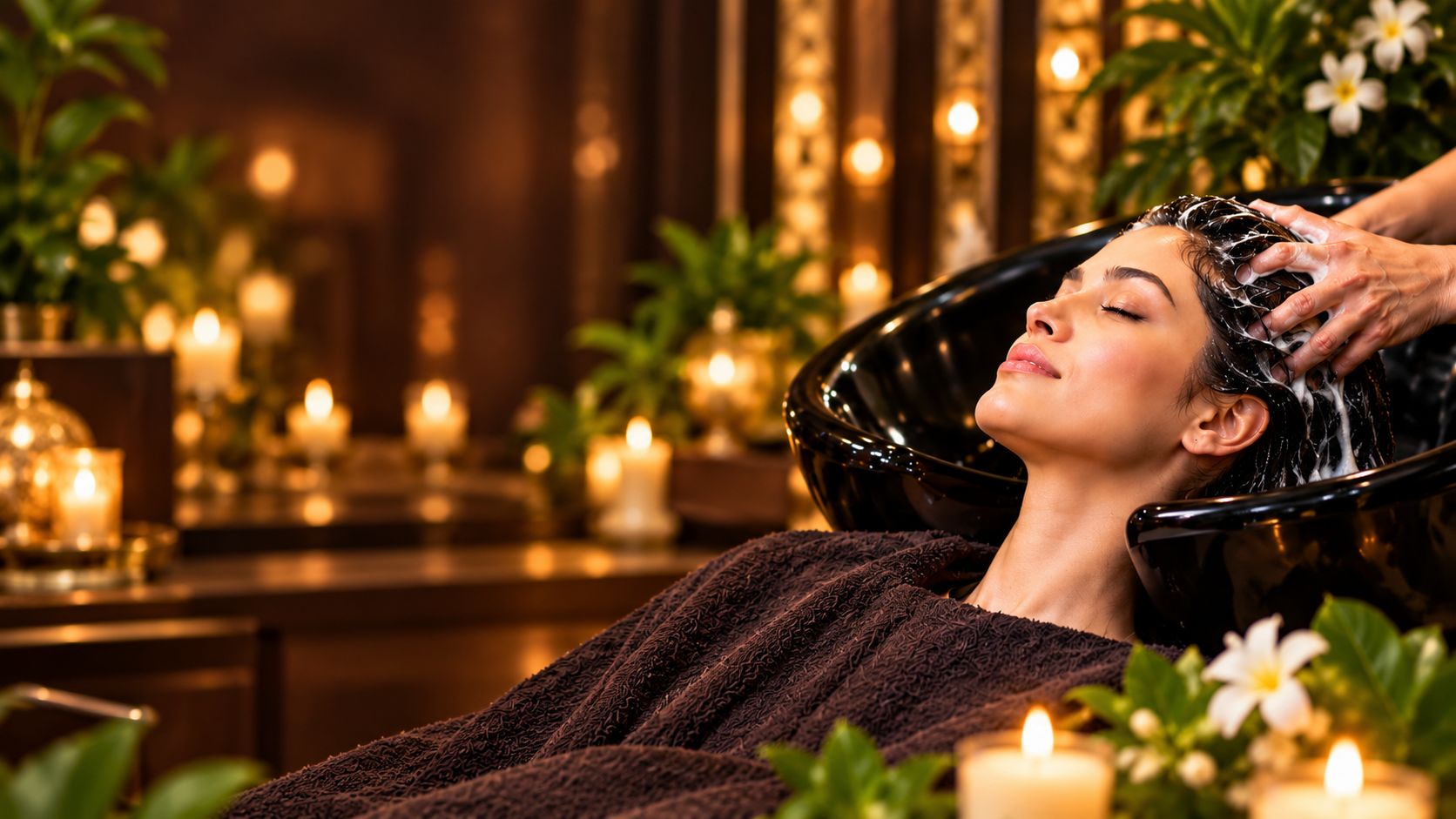 Blush Beauty Salon Luxurious Candlelit Hair Spa Moment
